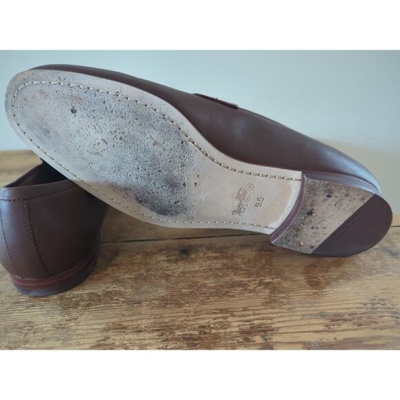 Coach Sculpt C Leather Loafers Mens 9.5D Brown EUC - Picture 10 of 10